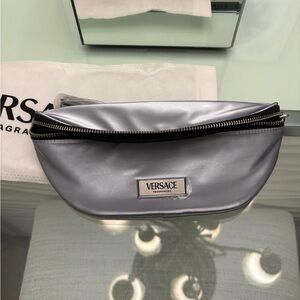 Versace Silver Belt Bag